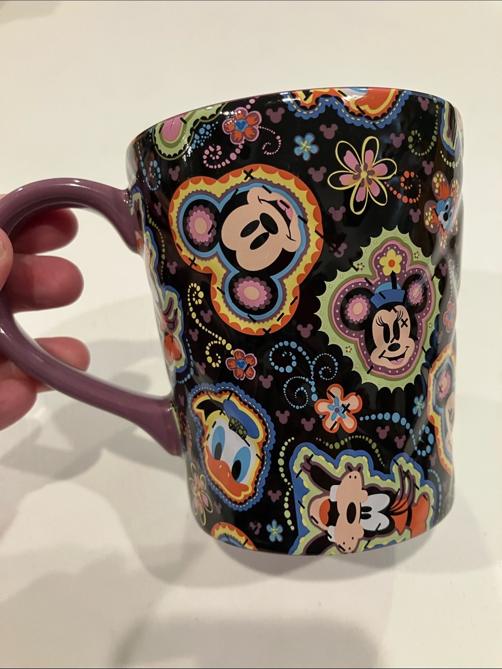 Disney | Mug Purple & Black with Multicolor Disney Character Faces - Picture 7 of 7